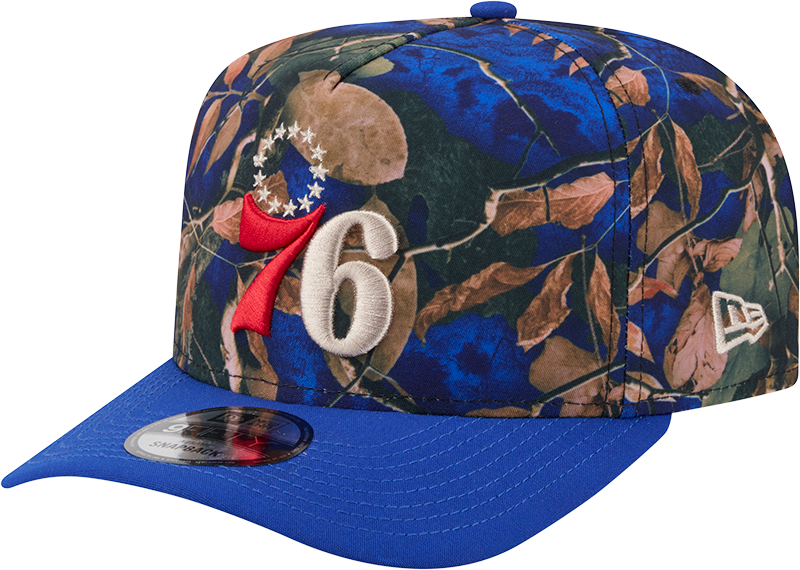 Philadelphia 76ers Leaves 9FIFTY A-Frame Snapback Hat