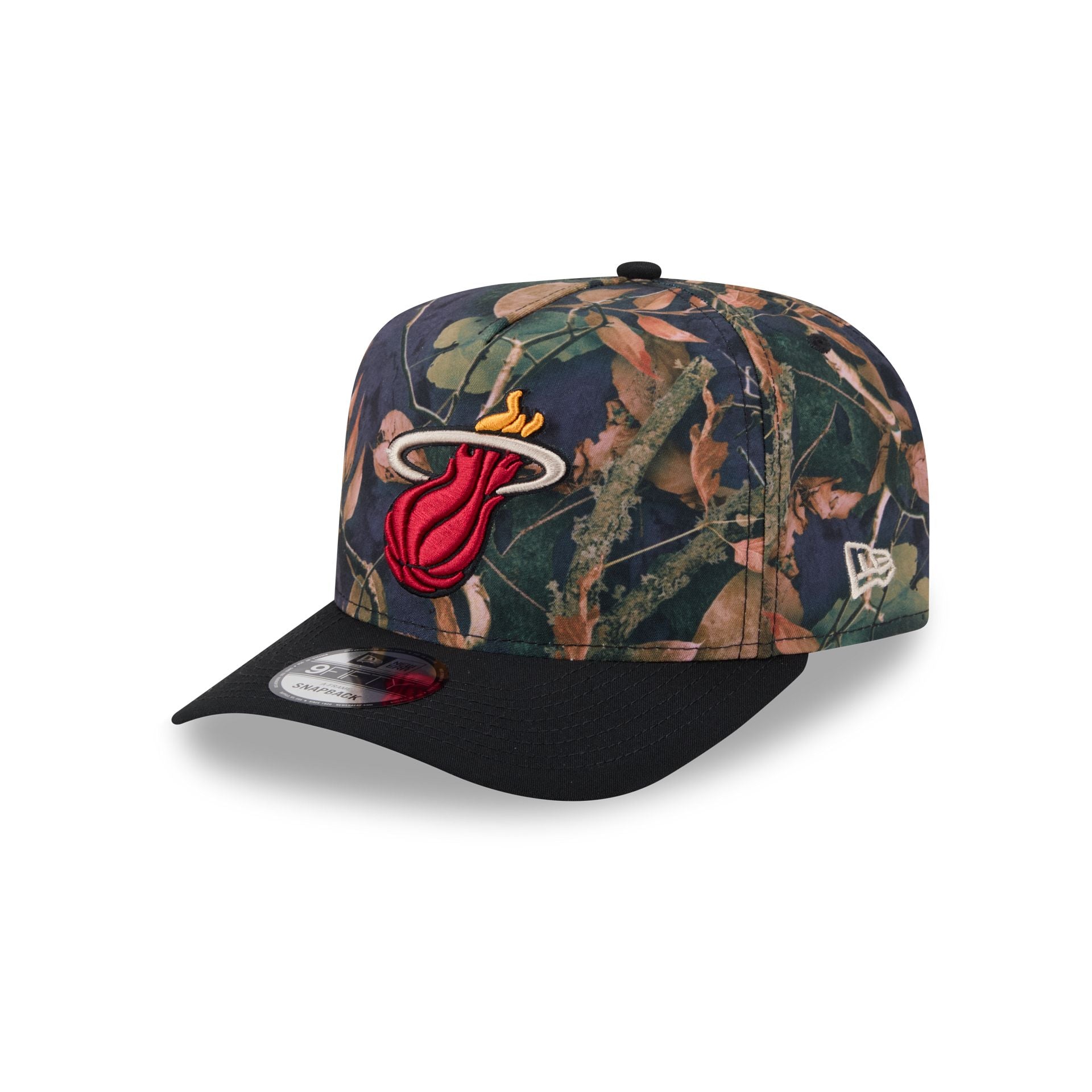 Miami Heat Leaves 9FIFTY A-Frame Snapback Hat