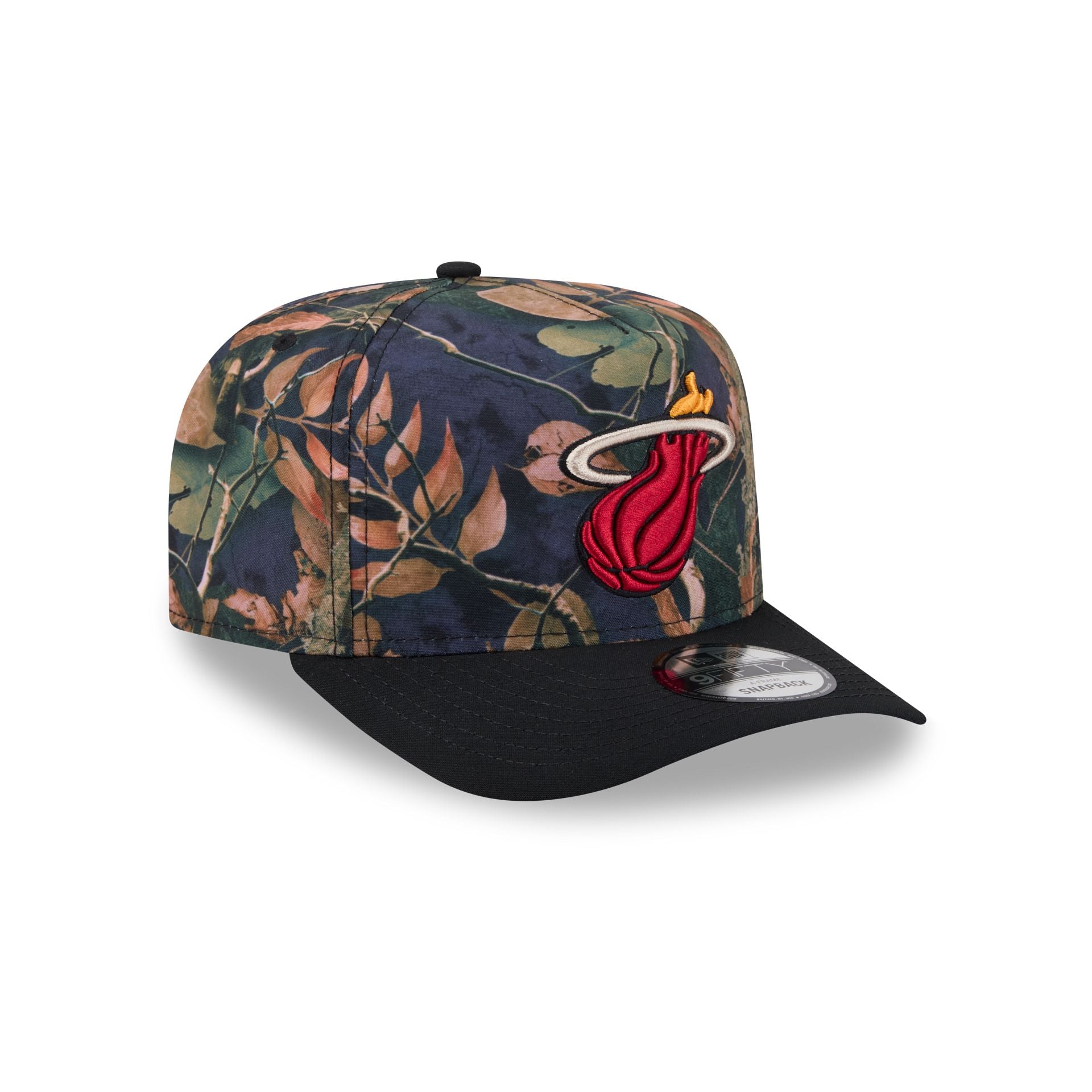 Miami Heat Leaves 9FIFTY A-Frame Snapback Hat