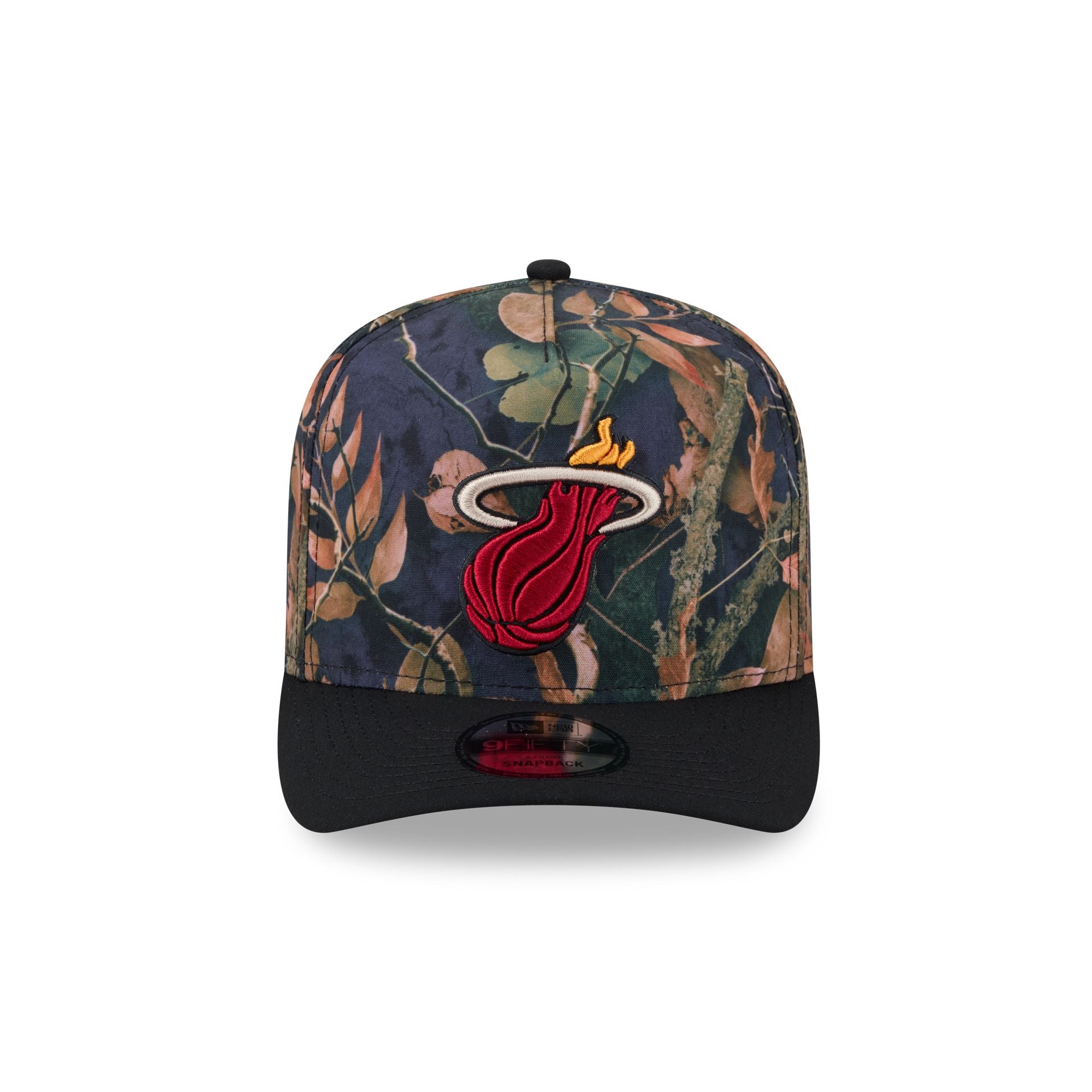 Miami Heat Leaves 9FIFTY A-Frame Snapback Hat