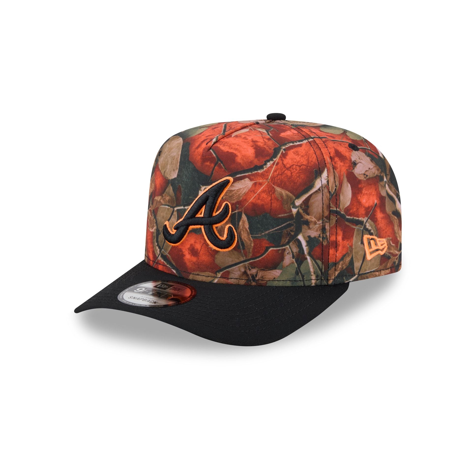 Atlanta Braves Amber Leaves 9FIFTY A-Frame Snapback Hat