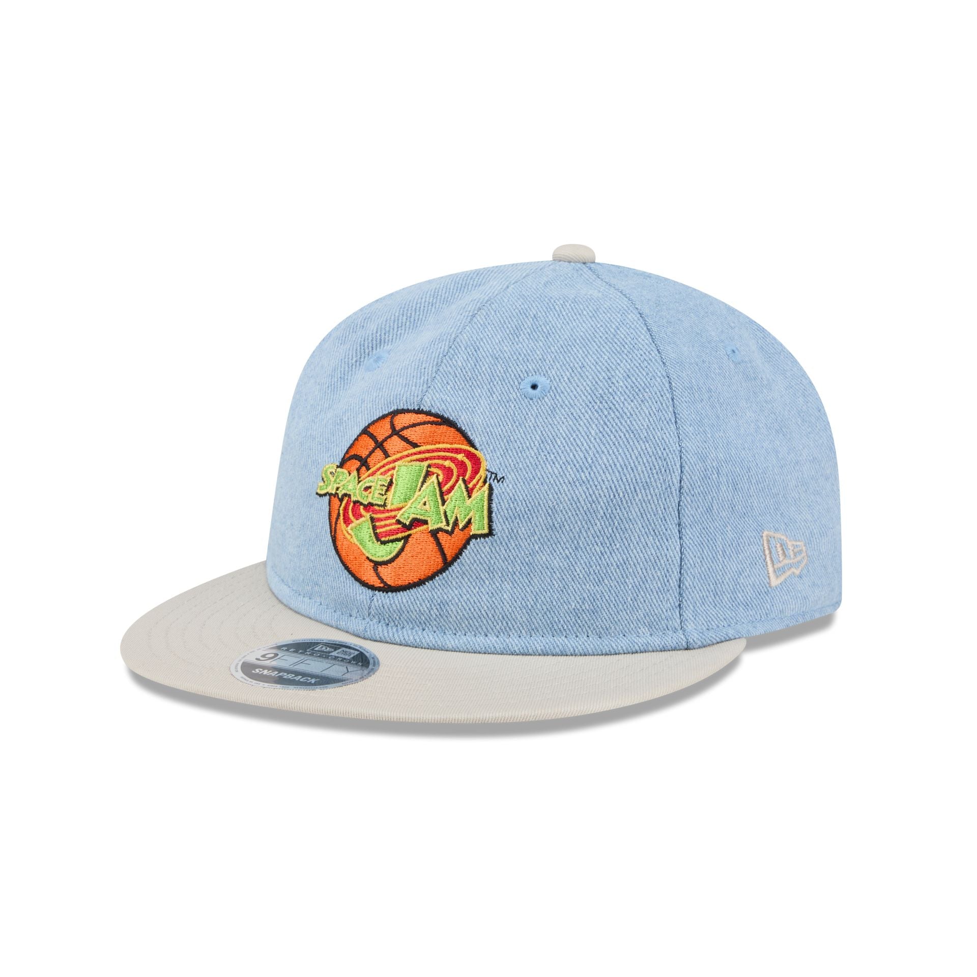 Space Jam Denim Retro Crown 9FIFTY Snapback Hat