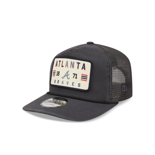 Atlanta Braves Washed Graphite 19TWENTY Trucker Hat - New Era Cap