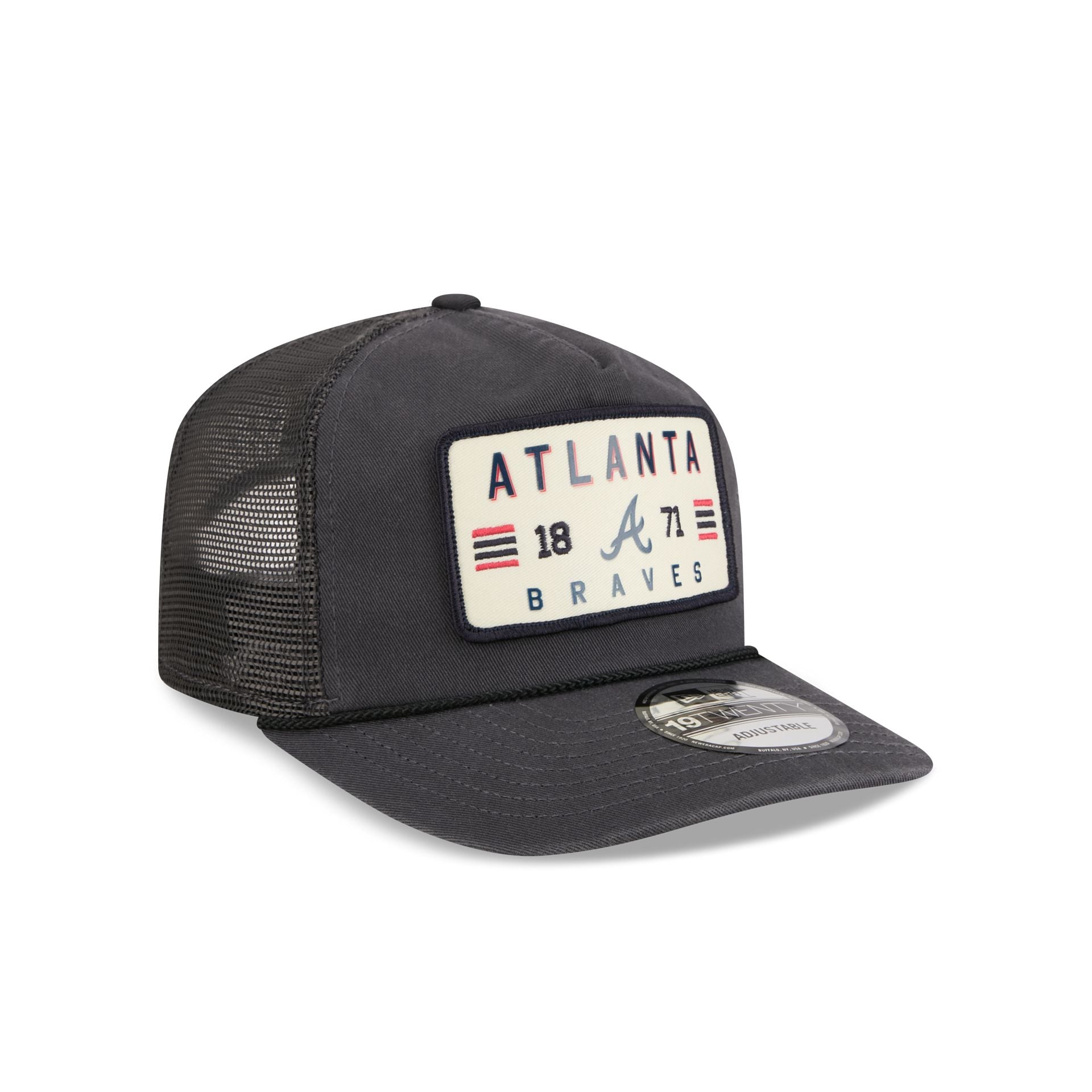 Atlanta Braves Washed Graphite 19TWENTY Trucker Hat