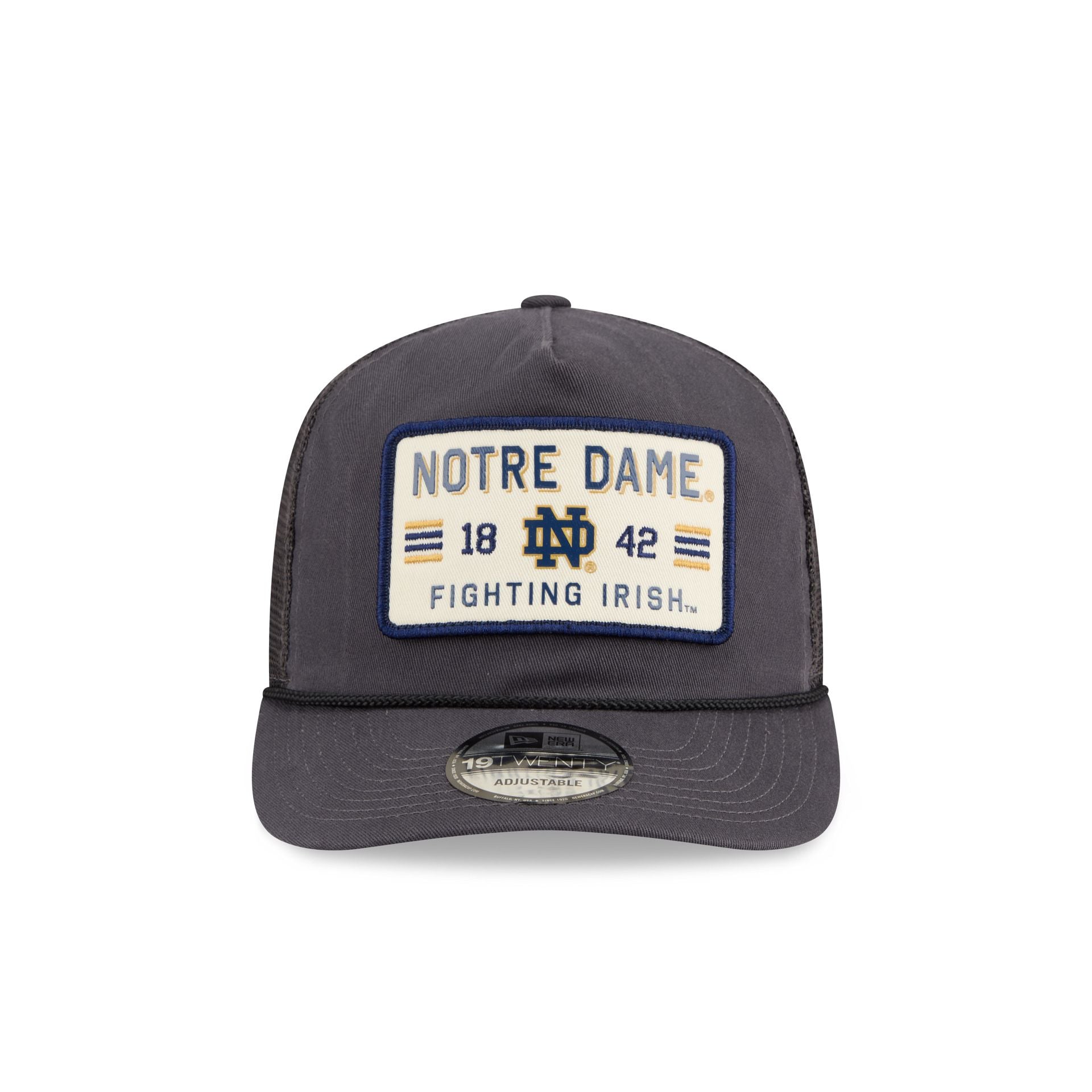 Notre Dame Fighting Irish Washed Graphite 19TWENTY Trucker Hat