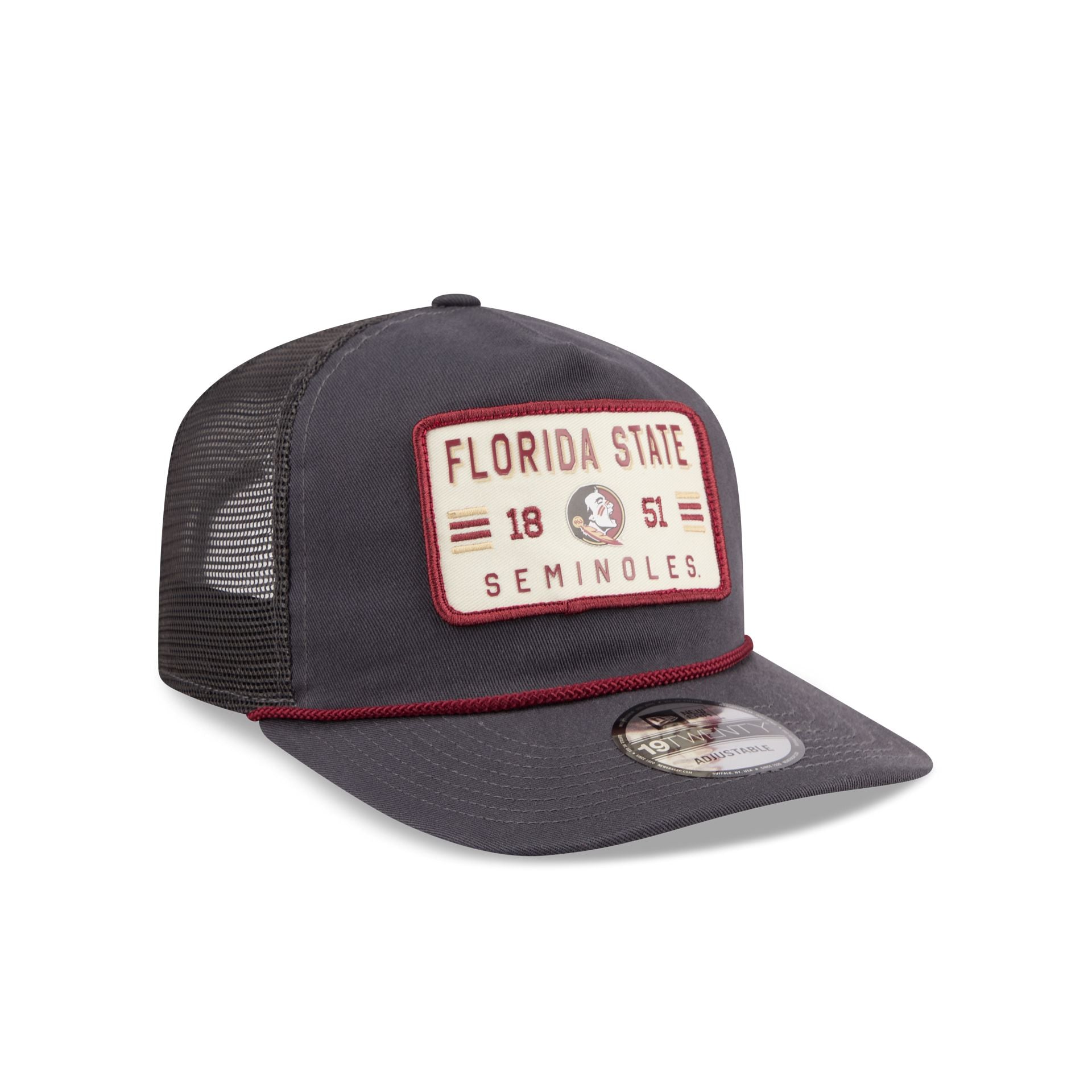 Florida State Seminoles Washed Graphite 19TWENTY Trucker Hat