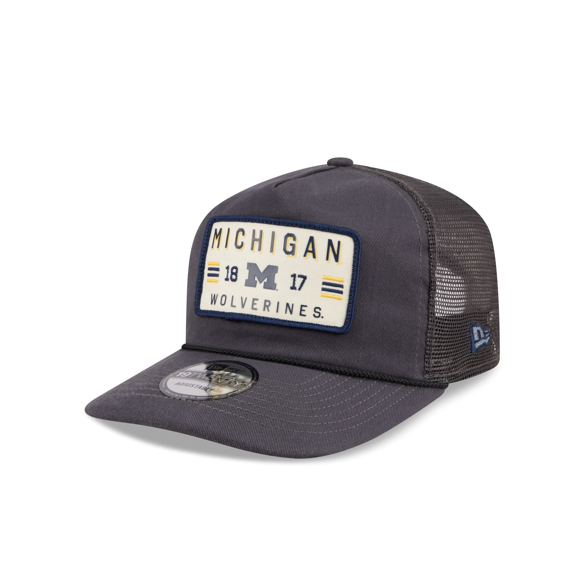 Michigan Wolverines Washed Graphite 19TWENTY Trucker Hat