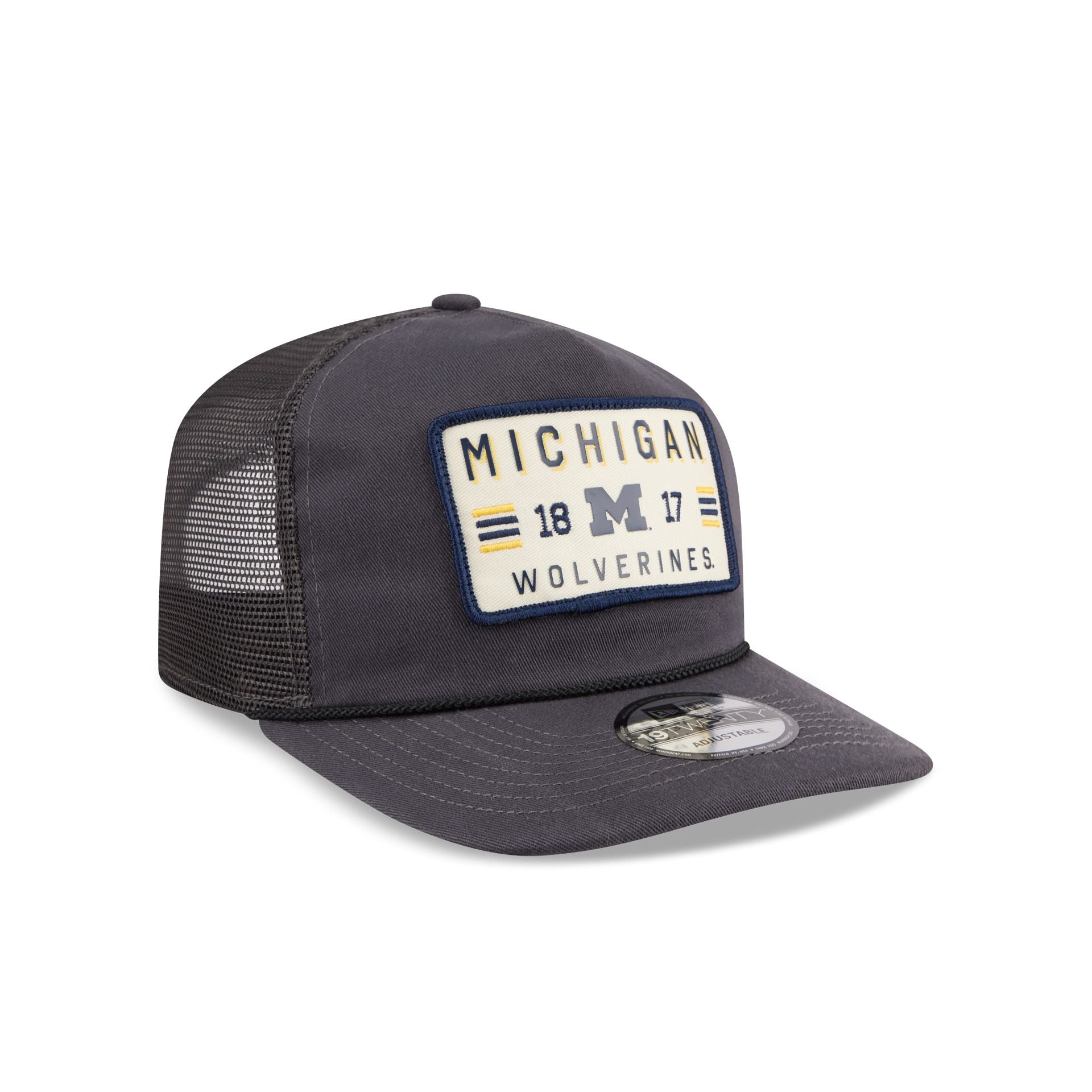 Michigan Wolverines Washed Graphite 19TWENTY Trucker Hat