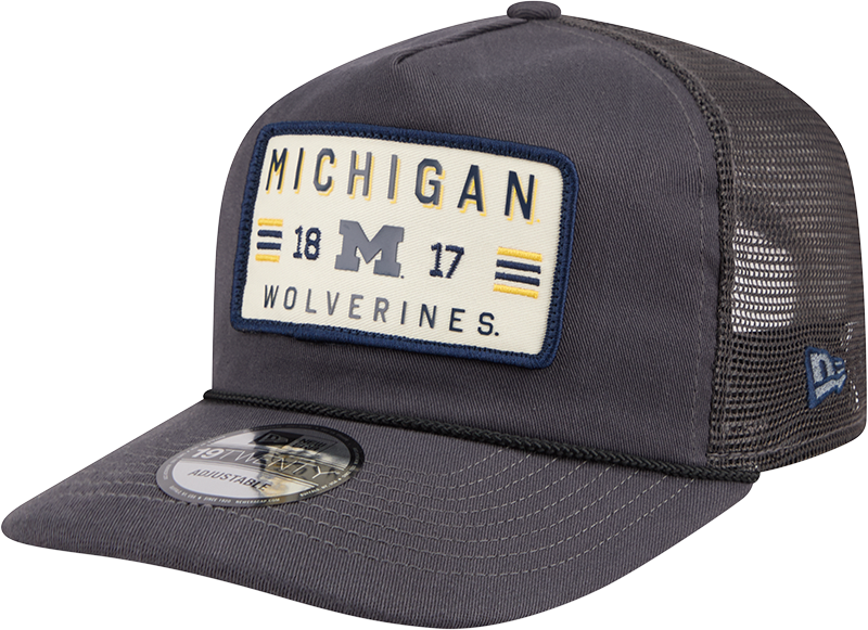 Michigan Wolverines Washed Graphite 19TWENTY Trucker Hat