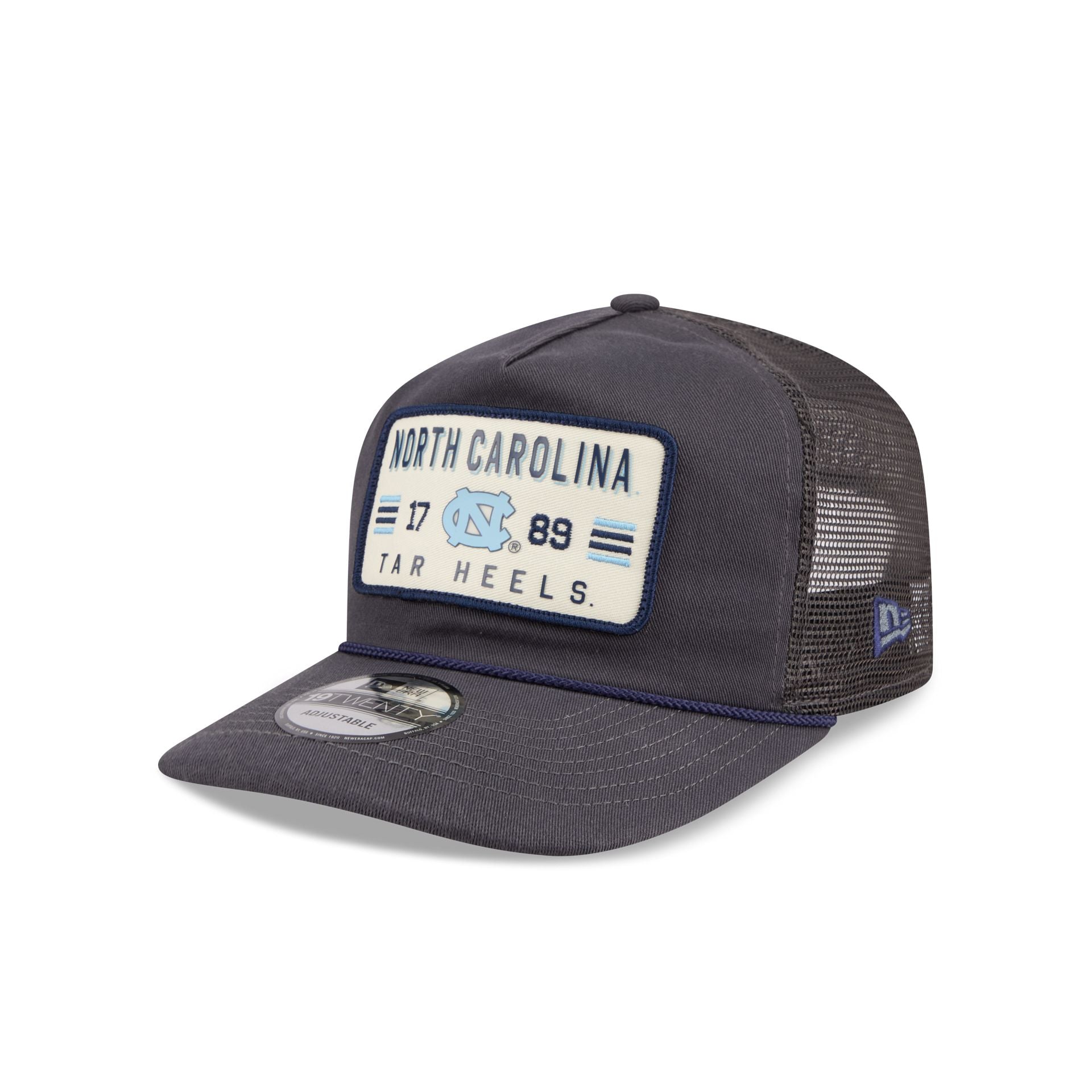 North Carolina Tar Heels Washed Graphite 19TWENTY Trucker Hat
