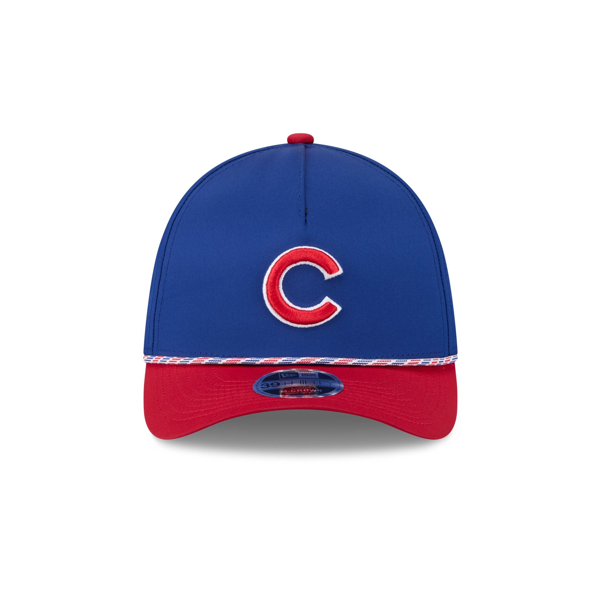 Chicago Cubs Rope 39THIRTY M-Crown A-Frame Stretch Fit Hat