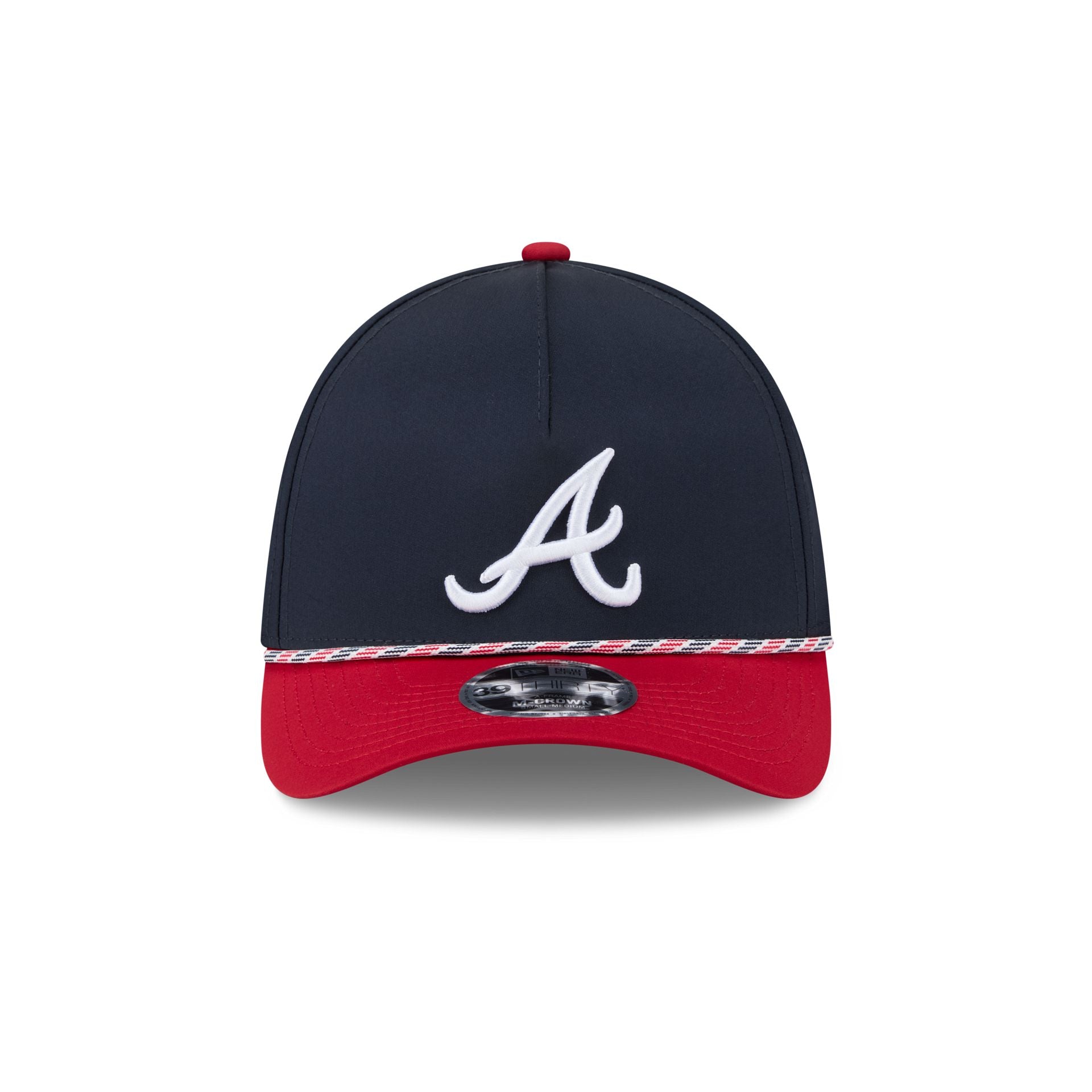 Atlanta Braves Rope 39THIRTY M-Crown A-Frame Stretch Fit Hat