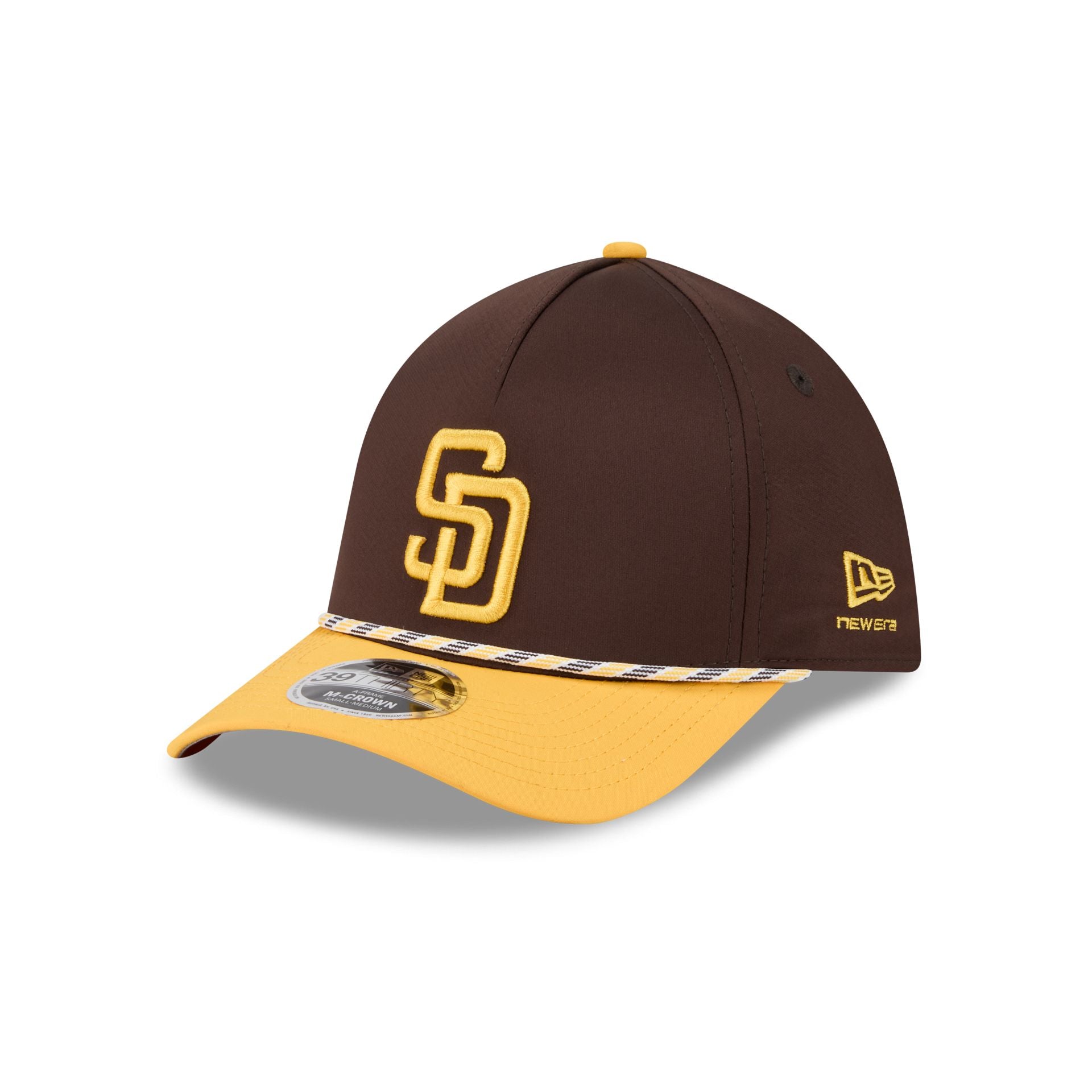 San Diego Padres Rope 39THIRTY M-Crown A-Frame Stretch Fit Hat