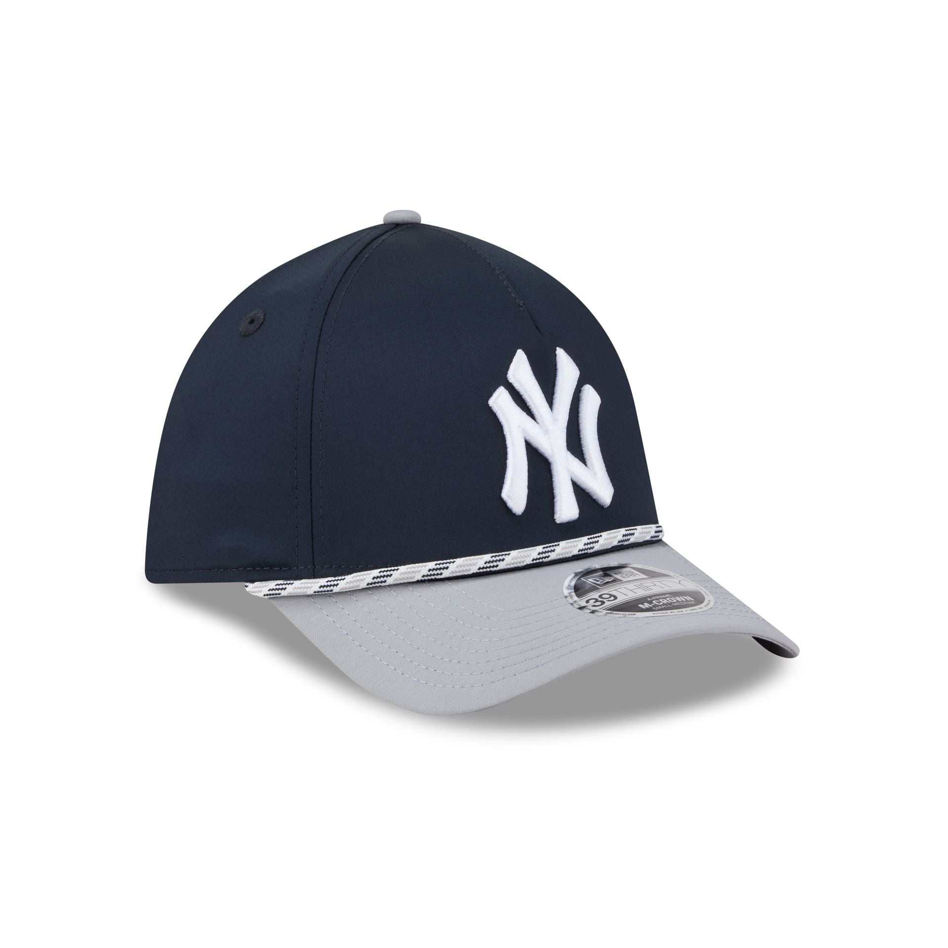 New York Yankees Rope 39THIRTY M-Crown A-Frame Stretch Fit Hat