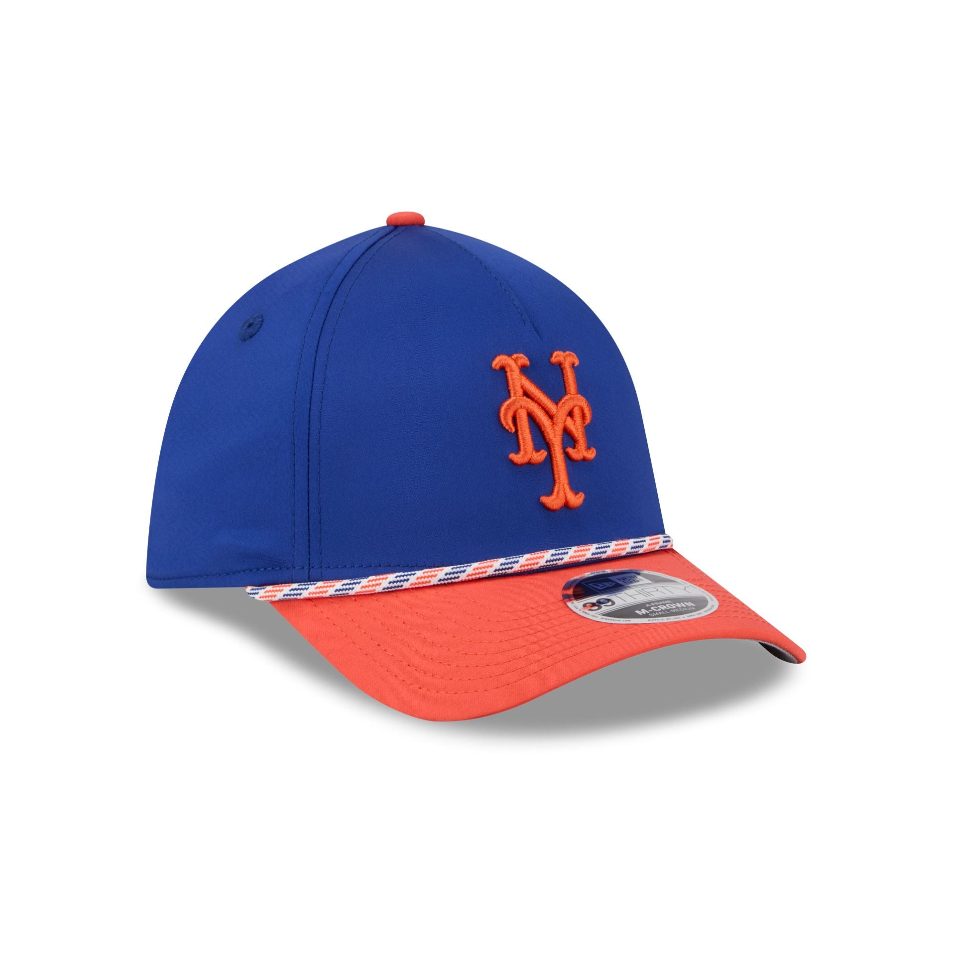 New York Mets Rope 39THIRTY M-Crown A-Frame Stretch Fit Hat