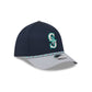 Seattle Mariners Rope 39THIRTY M-Crown A-Frame Stretch Fit Hat