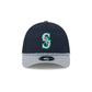 Seattle Mariners Rope 39THIRTY M-Crown A-Frame Stretch Fit Hat
