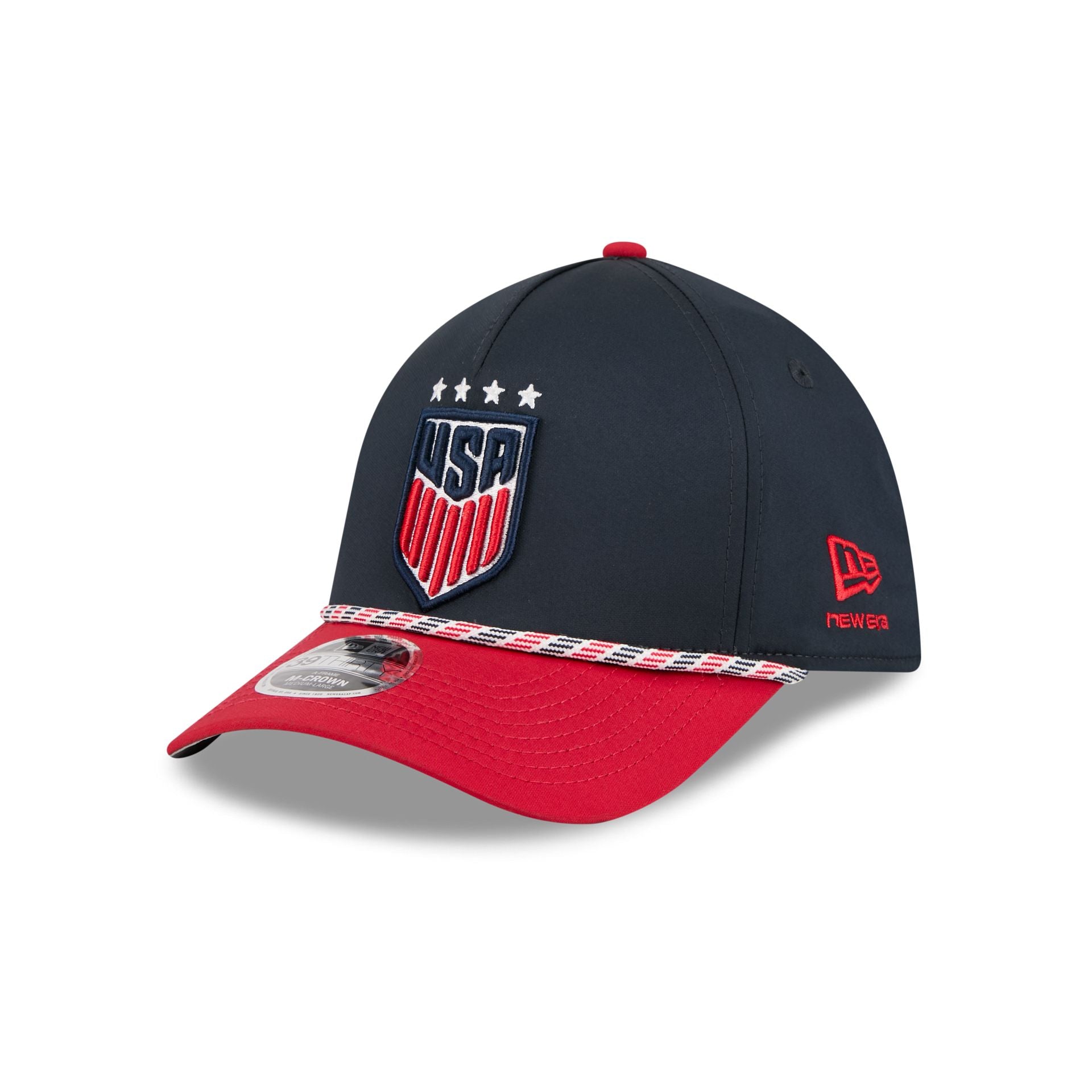 U.S. Soccer Women's National Team Rope 39THIRTY M-Crown A-Frame Stretch Fit Hat