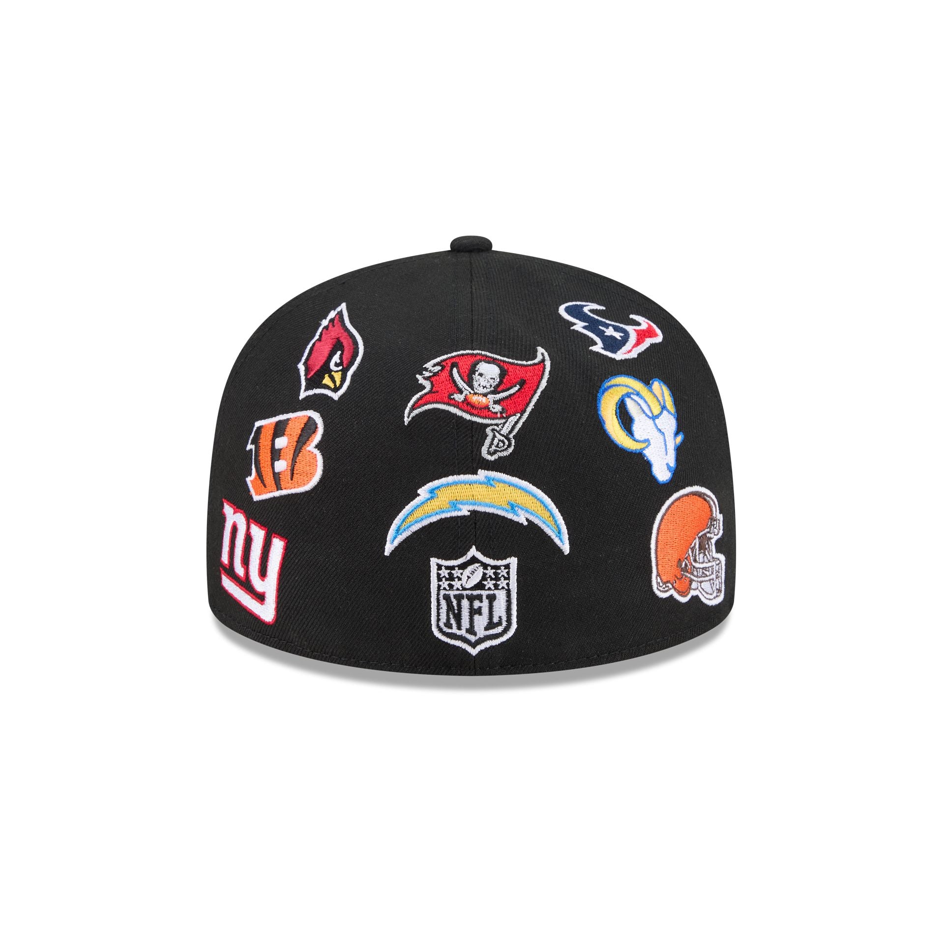 NFL All Over Logo Black 59FIFTY Fitted Hat – New Era Cap