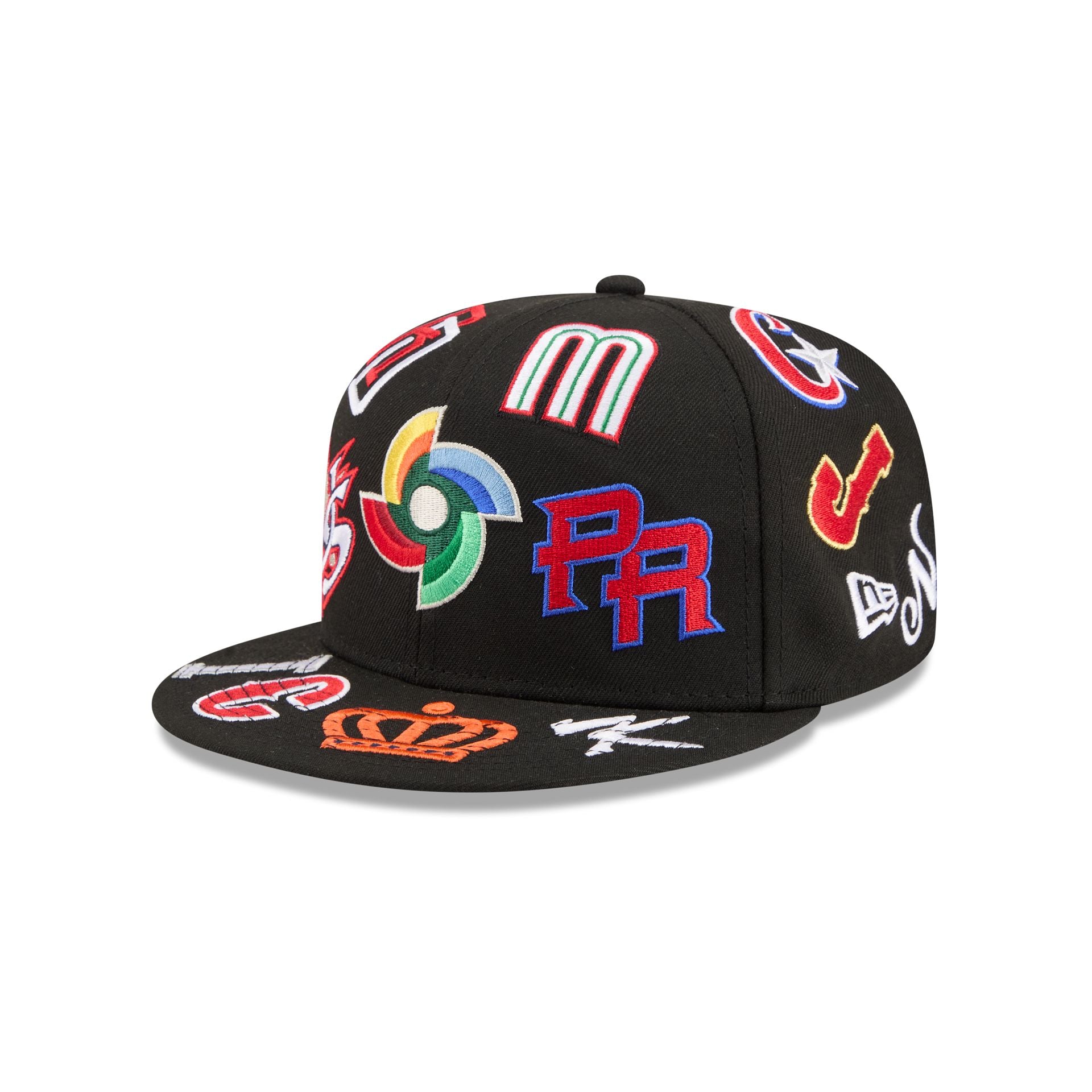 WBC All Over Logo Black 59FIFTY Fitted Hat