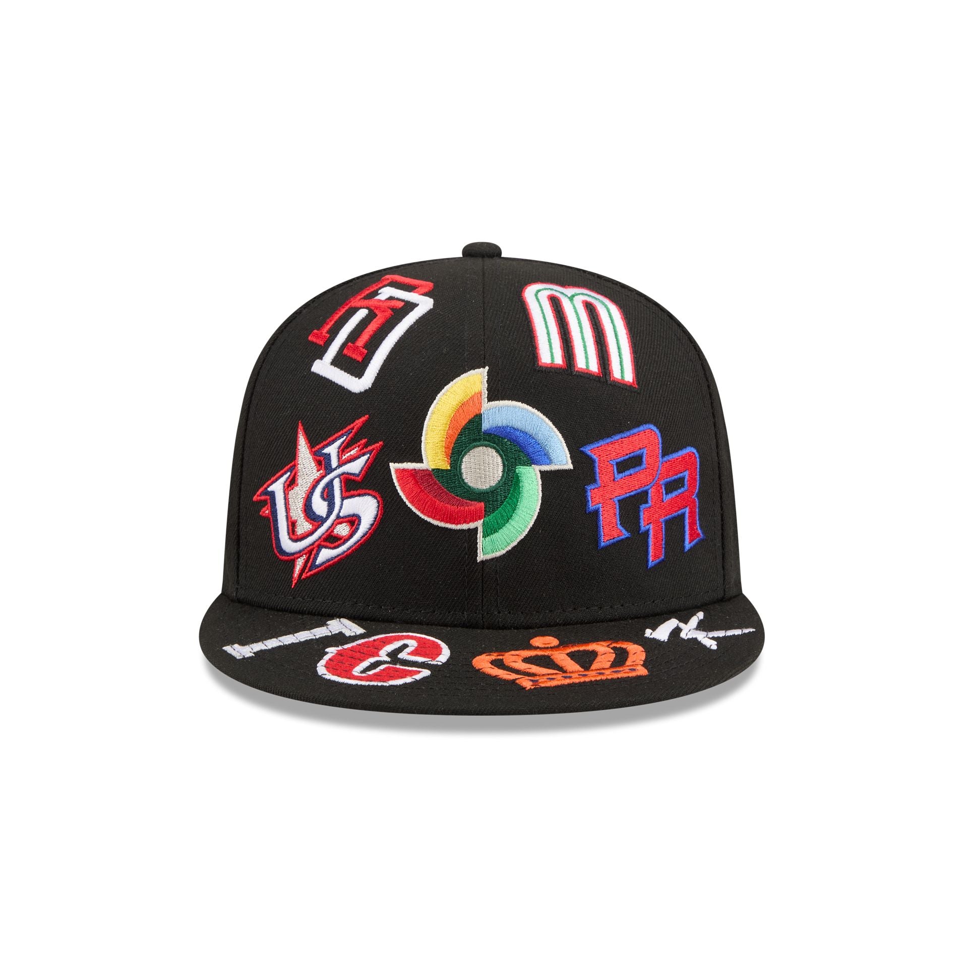 WBC All Over Logo Black 59FIFTY Fitted Hat