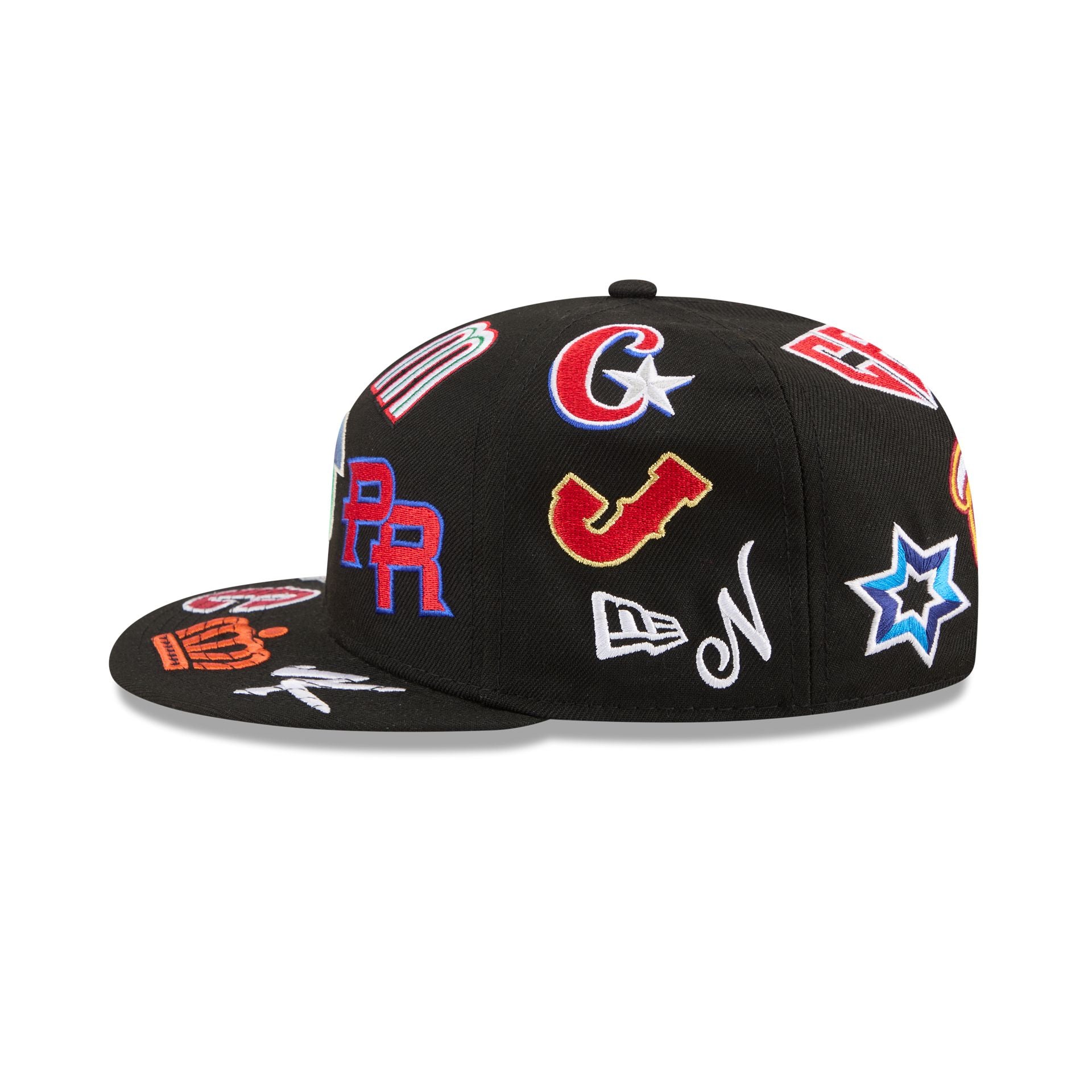 WBC All Over Logo Black 59FIFTY Fitted Hat