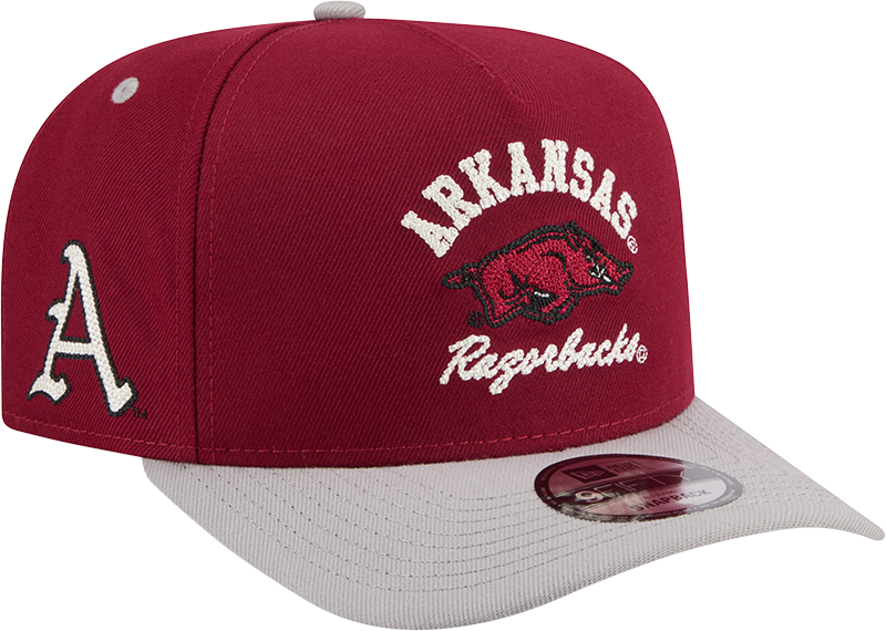 Arkansas Razorbacks Arched 9FIFTY A-Frame Snapback Hat