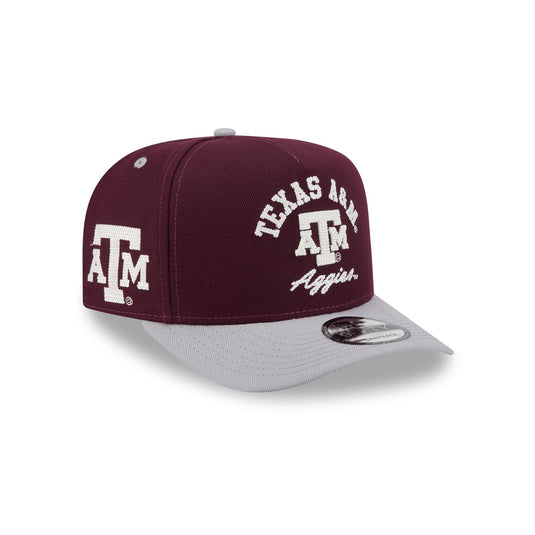 Texas A&M Aggies Arched 9FIFTY A-Frame Snapback Hat - New Era Cap