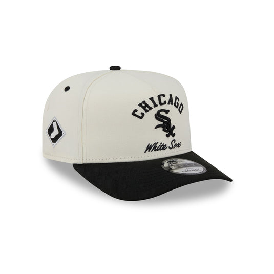 Chicago White Sox Arched Chrome White 9FIFTY A-Frame Snapback Hat - New Era Cap