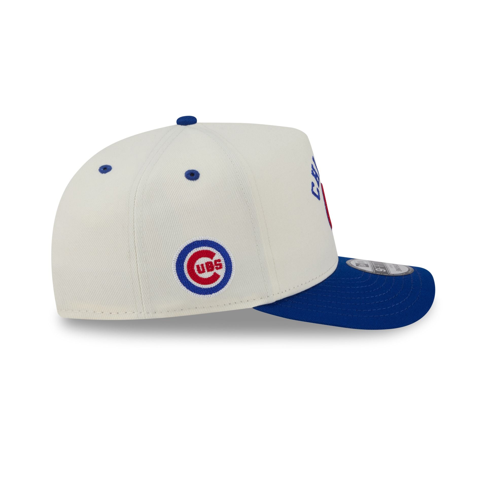 Chicago Cubs Arched Chrome White 9FIFTY A-Frame Snapback Hat