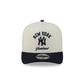 New York Yankees Arched Chrome White 9FIFTY A-Frame Snapback Hat