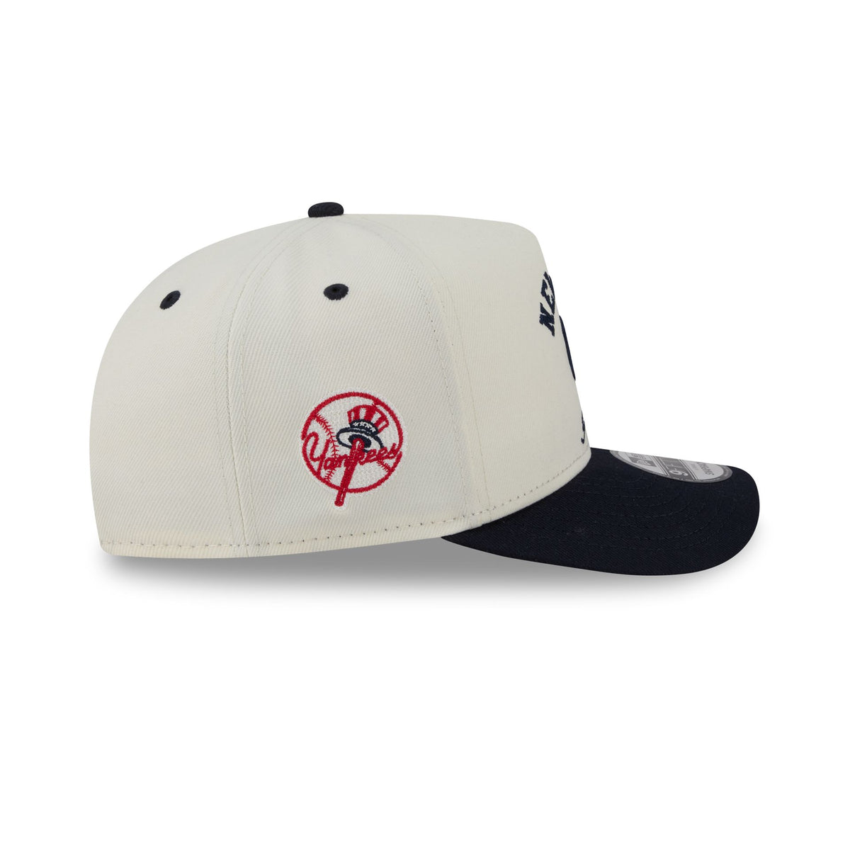 New York Yankees Arched Chrome White 9FIFTY A-Frame Snapback Hat
