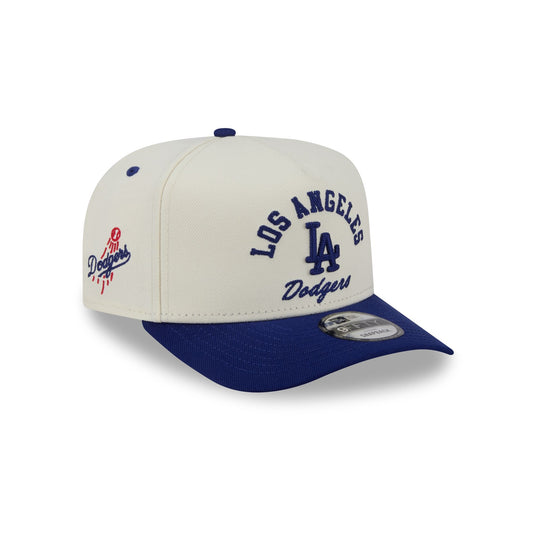 Los Angeles Dodgers Arched Chrome White 9FIFTY A-Frame Snapback Hat - New Era Cap