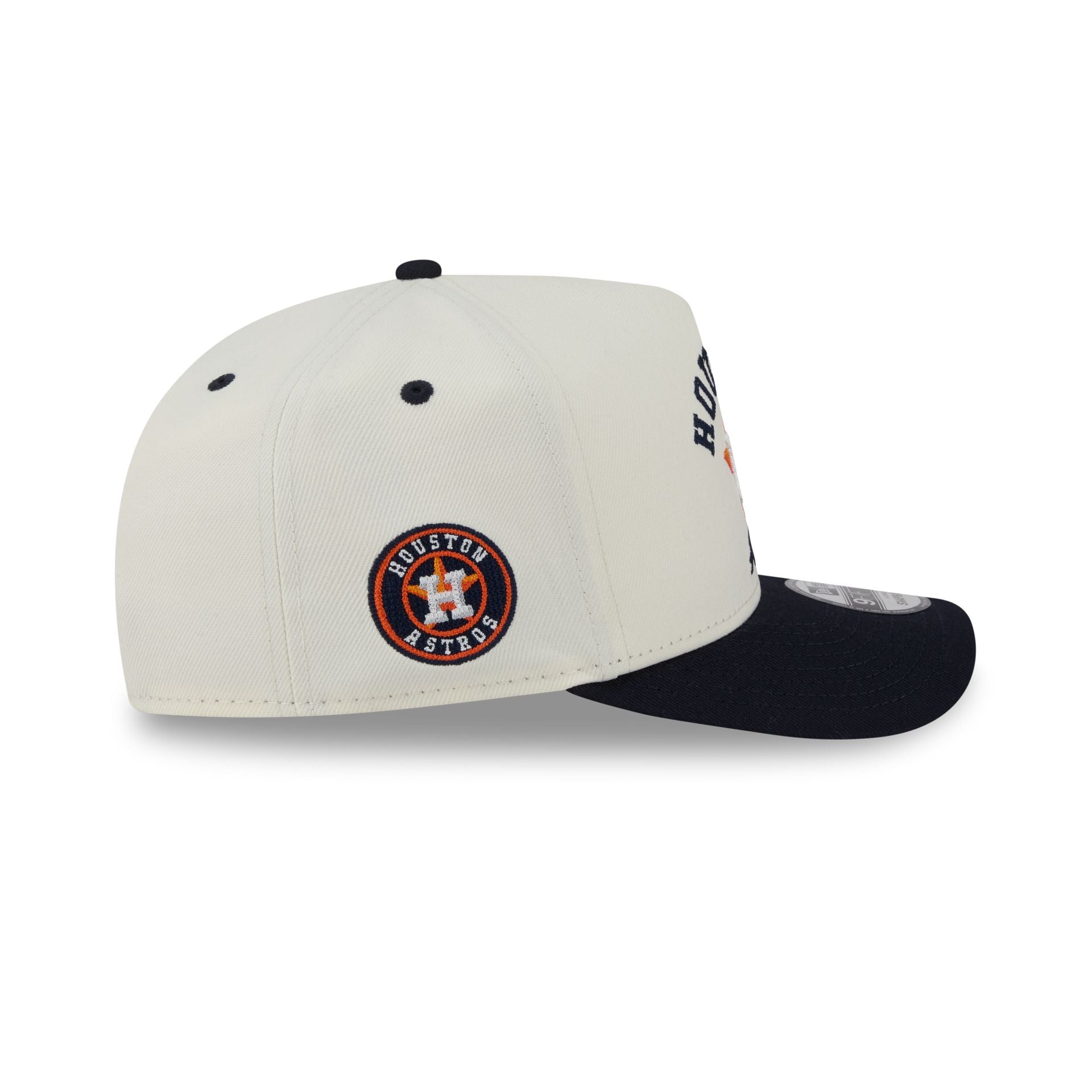 Houston Astros Arched Chrome White 9FIFTY A-Frame Snapback Hat