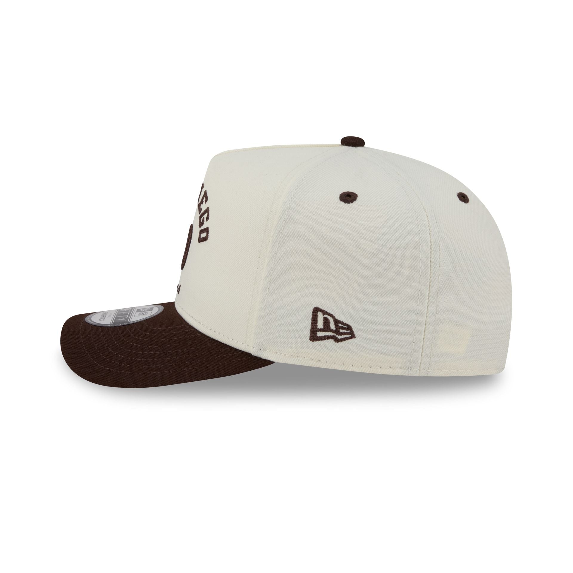 San Diego Padres Arched Chrome White 9FIFTY A-Frame Snapback Hat
