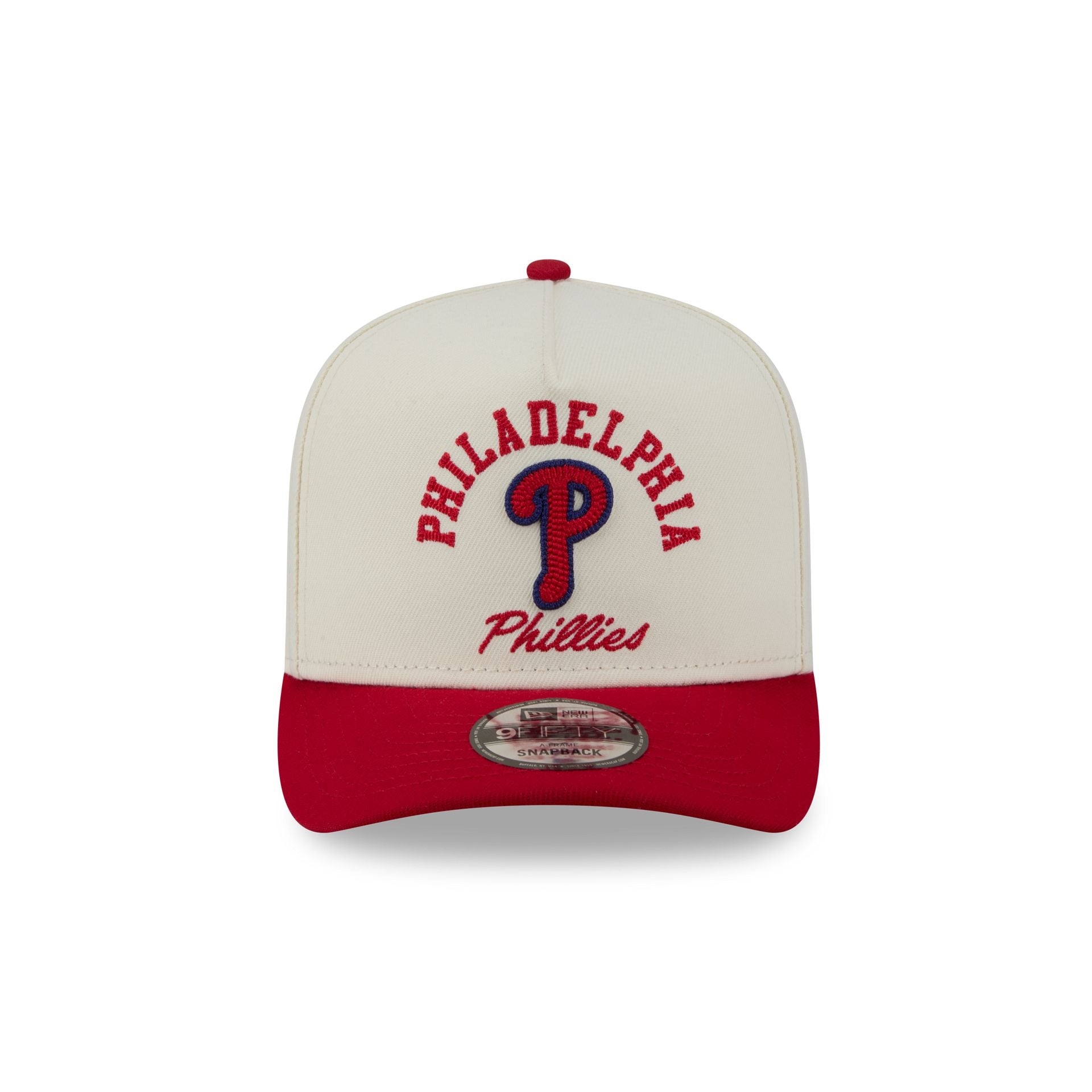 Philadelphia Phillies Arched Chrome White 9FIFTY A-Frame Snapback Hat