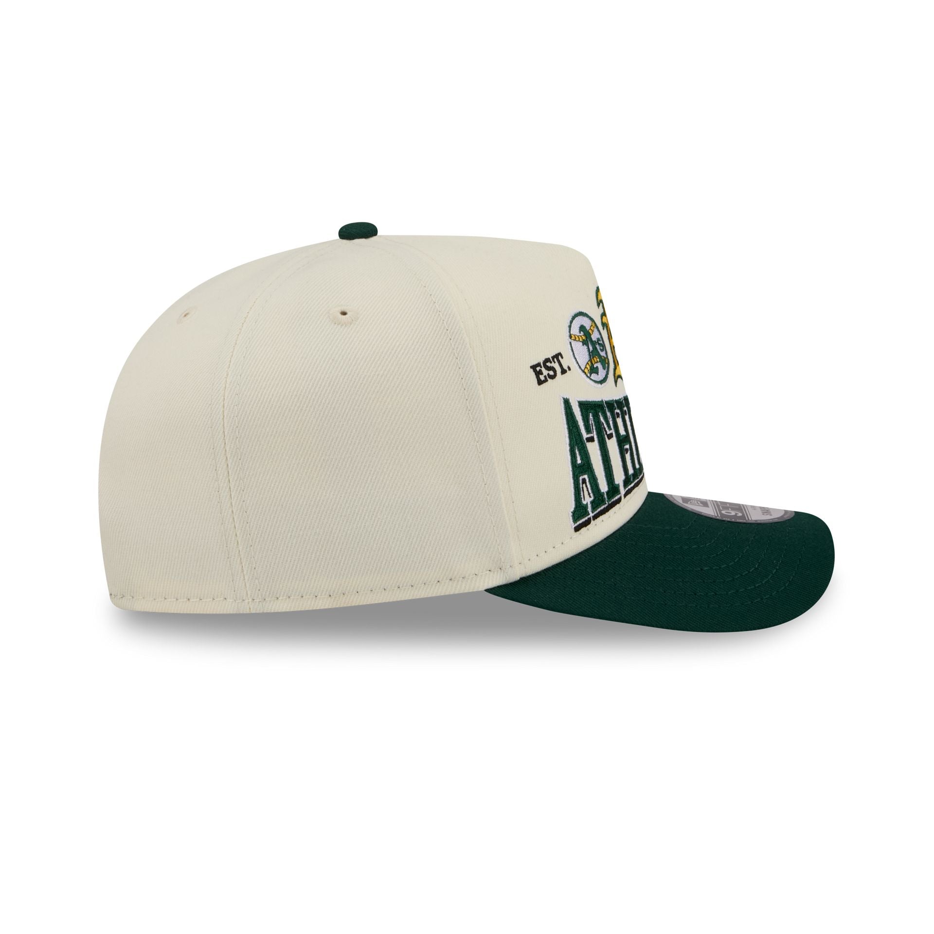 Athletics Three Hit Chrome White 9FIFTY A-Frame Snapback Hat