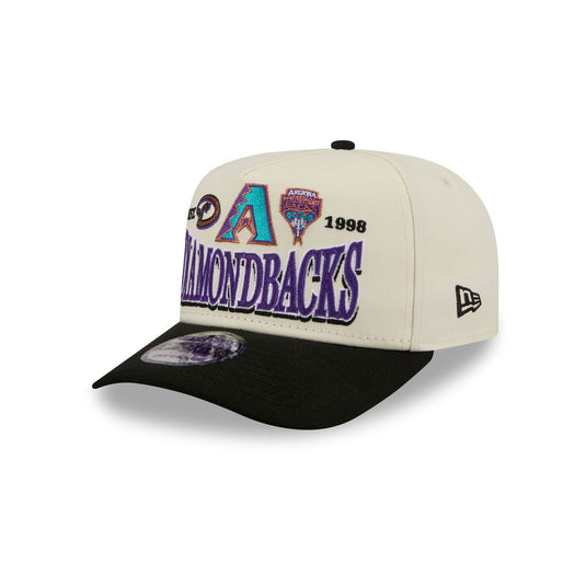 Arizona Diamondbacks Three Hit Chrome White 9FIFTY A-Frame Snapback Hat - New Era Cap