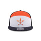 Houston Astros Block Split Panel 9FIFTY Trucker Hat