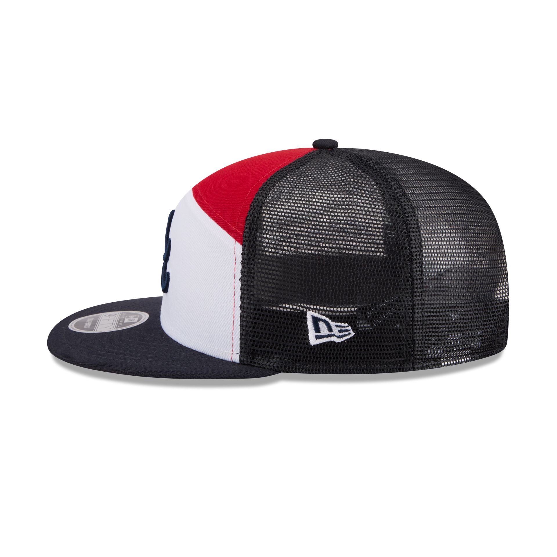 Atlanta Braves Block Split Panel 9FIFTY Trucker Hat