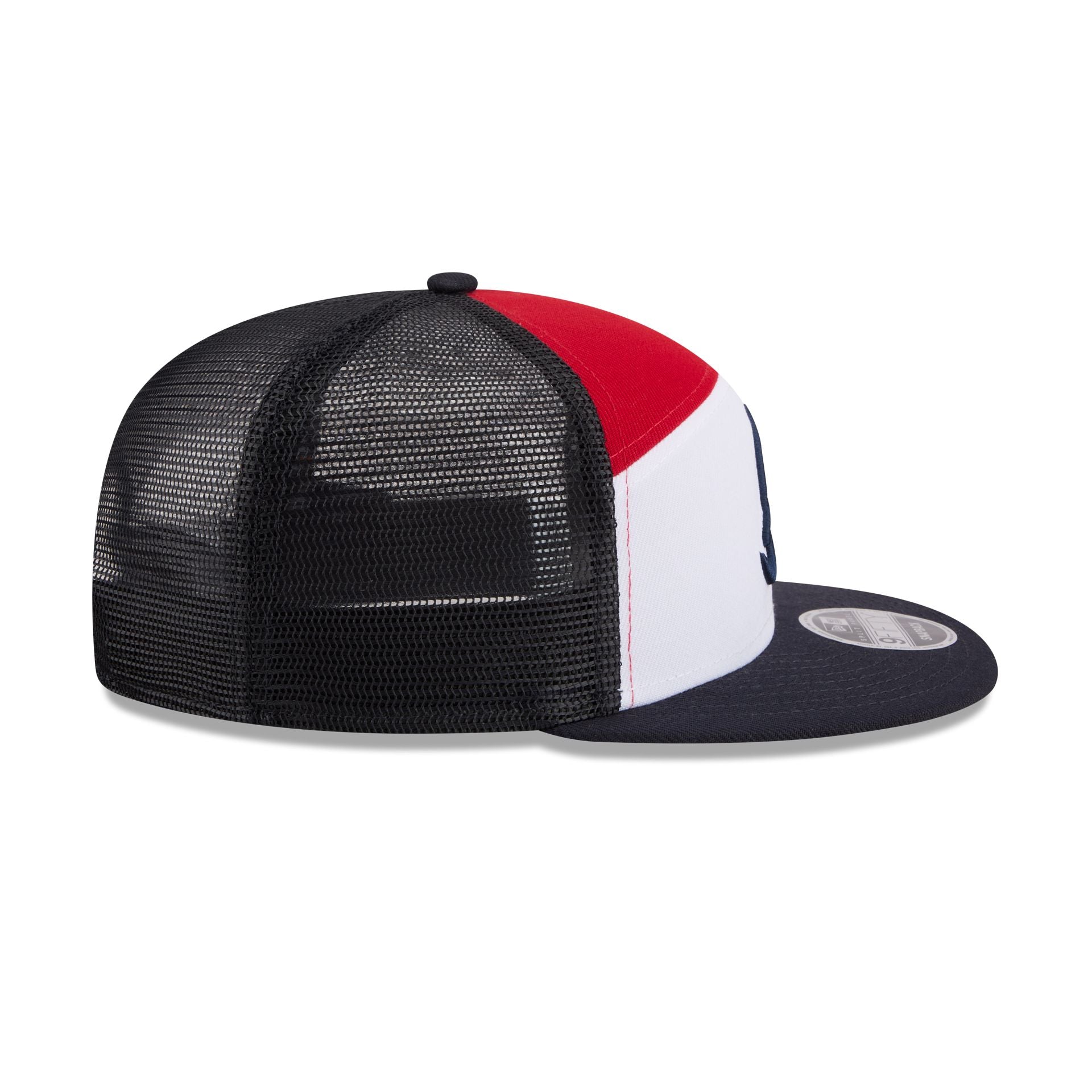 Atlanta Braves Block Split Panel 9FIFTY Trucker Hat