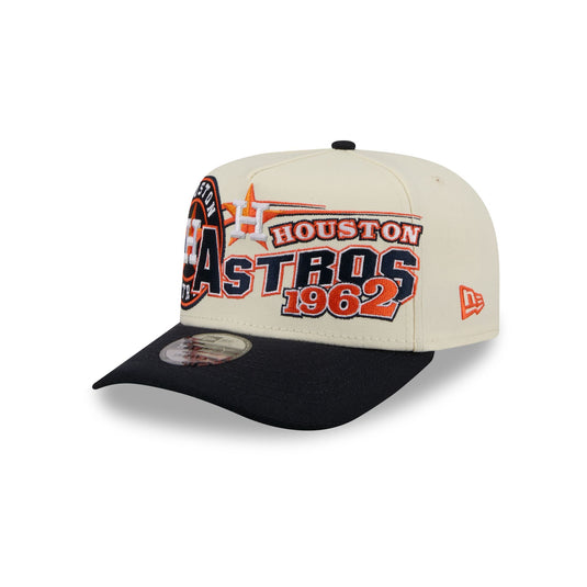 Houston Astros Chrome White Classic 9FIFTY A-Frame Snapback Hat - New Era Cap