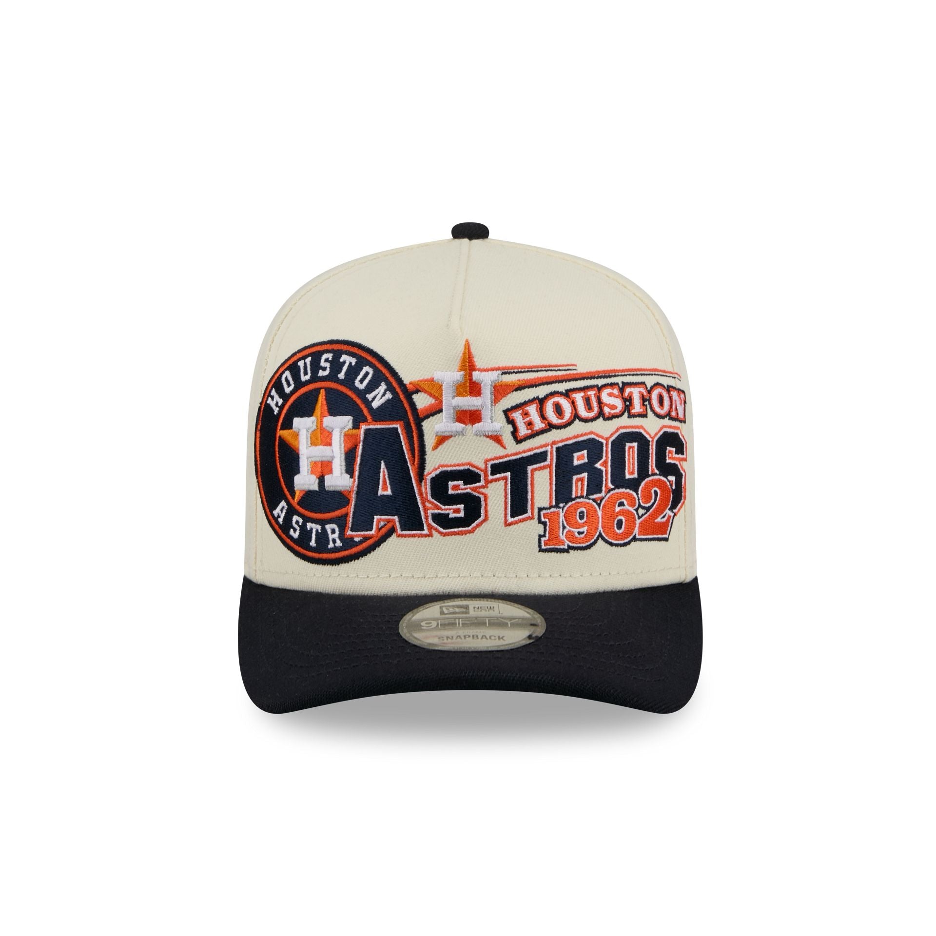 Houston Astros Chrome White Classic 9FIFTY A-Frame Snapback Hat