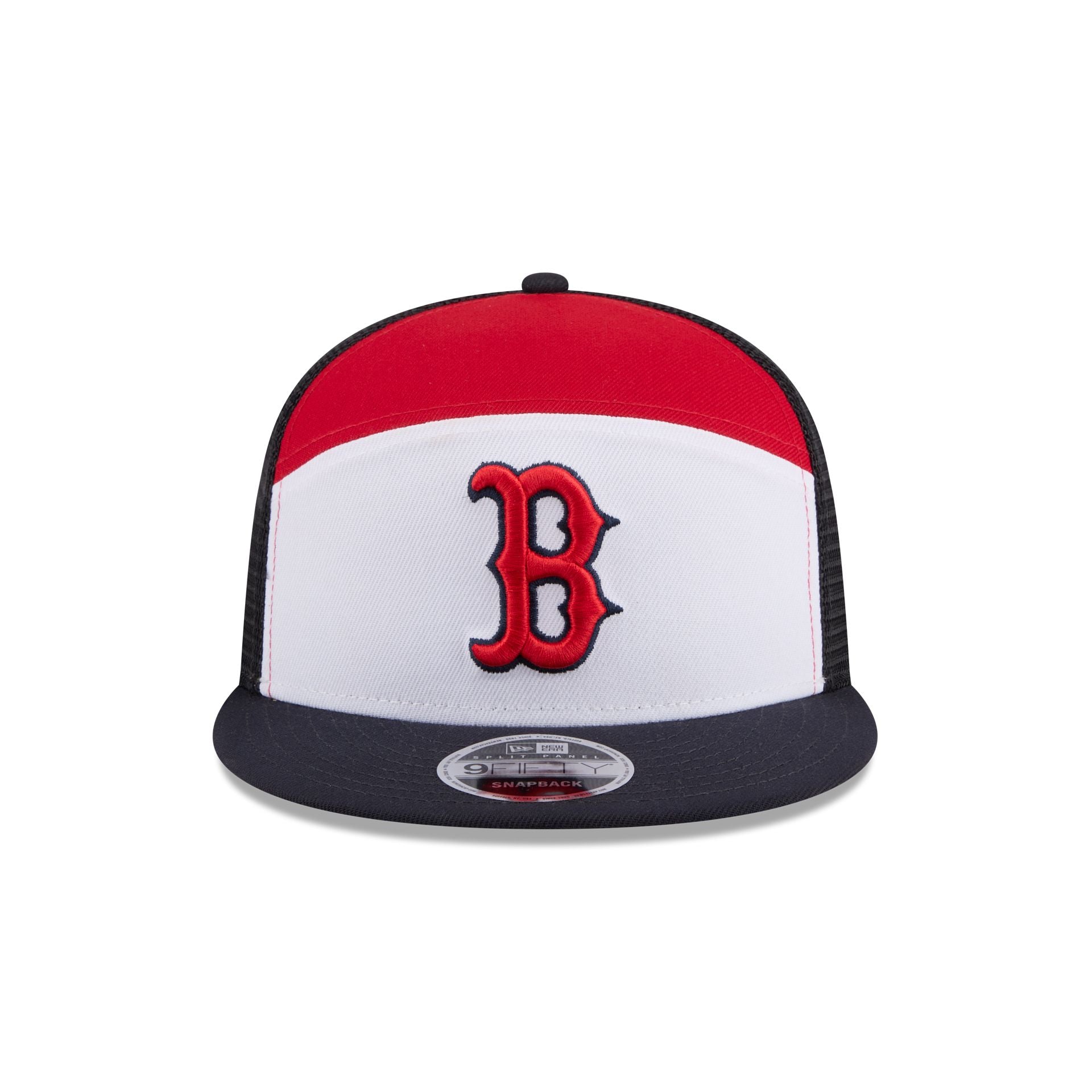 Boston Red Sox Block Split Panel 9FIFTY Trucker Hat