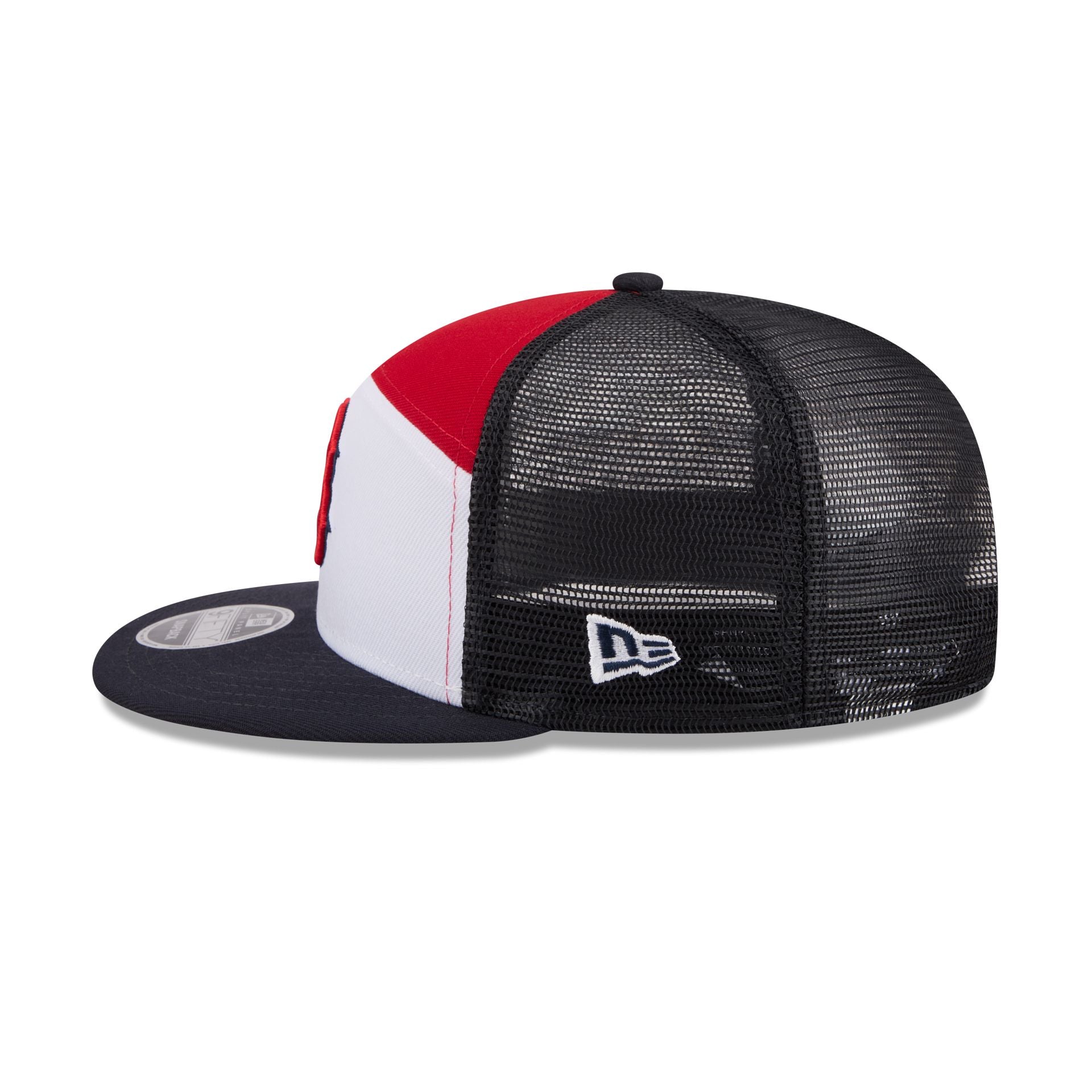 Boston Red Sox Block Split Panel 9FIFTY Trucker Hat