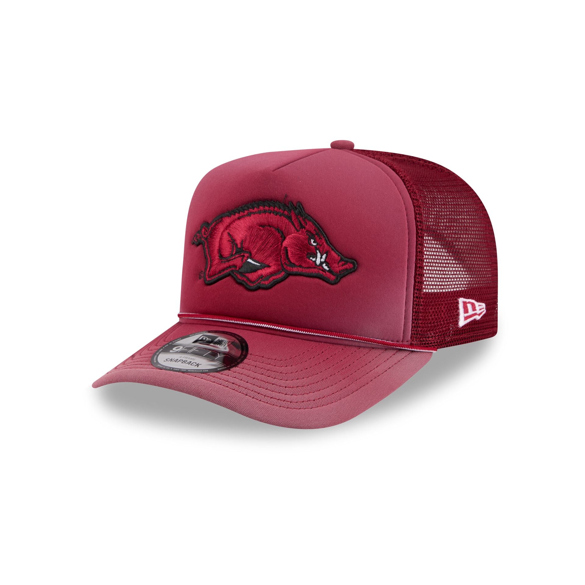 Arkansas Razorbacks Worn 9FIFTY A-Frame Trucker Hat