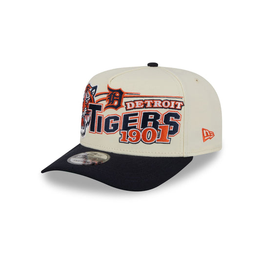 Detroit Tigers Chrome White Classic 9FIFTY A-Frame Snapback Hat - New Era Cap