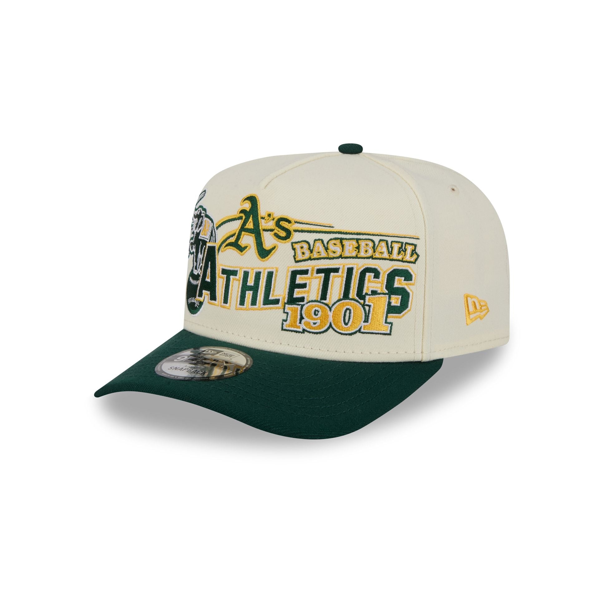Athletics Chrome White Classic 9FIFTY A-Frame Snapback Hat