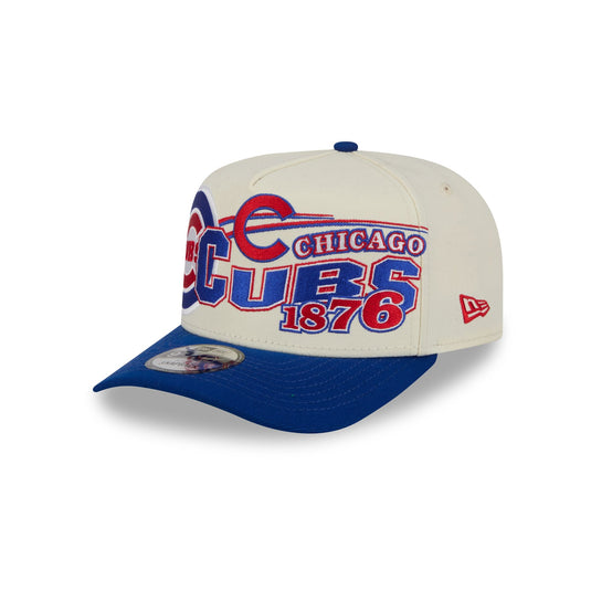 Chicago Cubs Chrome White Classic 9FIFTY A-Frame Snapback Hat - New Era Cap