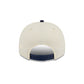 San Diego Padres Three Hit Chrome White 9FIFTY A-Frame Snapback Hat